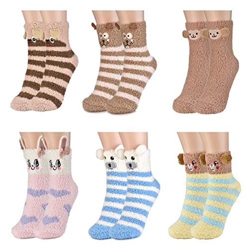 colornival Kuschelsocken Damen Weihnachtssocken 6 Paar Flauschig Warm Socken Wintersocken Kuschelige Bettsocken Schlafsocken Haussocken Thermosocken Weihnachten Geschenk für Frauen Mädchen Jungen colornival Kuschelsocken Damen Weihnachtssocken 6 Paar Flauschig Warm Socken Wintersocken Kuschelige Bettsocken Schlafsocken Haussocken Thermosocken Weihnachten Geschenk für Frauen Mädchen Jungen von colornival