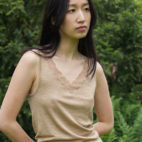 comazo|earth Wolle-Seide Unterhemd Achselträger | GOTS zertifiziert von comazo|earth