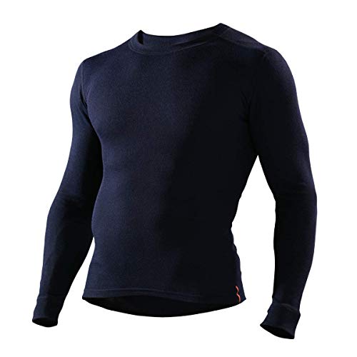 comazo|protect Flammschutz Longsleeve Langarmshirt (M, Blau) von comazo|protect