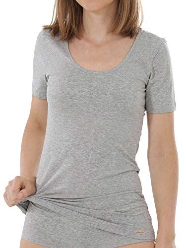 comazo Damen Shirt 1/4 Arm, 10300276401, 36, grau-Melange von comazo