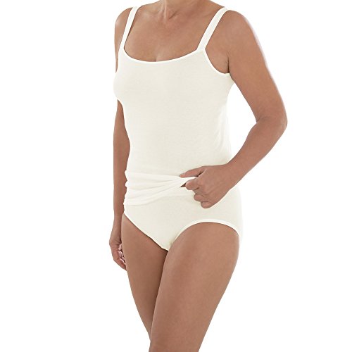 Comazo Damen Trägerhemd – Shirt im 2er Pack – Unterhemden 100% reiner Baumwolle – Top mit breiten Trägern - Unterhemd ohne störende Seitennähte – Farbe Skin - Größe 40 Comazo Damen Trägerhemd – Shirt im 2er Pack – Unterhemden 100% reiner Baumwolle – Top mit breiten Trägern - Unterhemd ohne störende Seitennähte – Farbe Skin - Größe 40 von Comazo