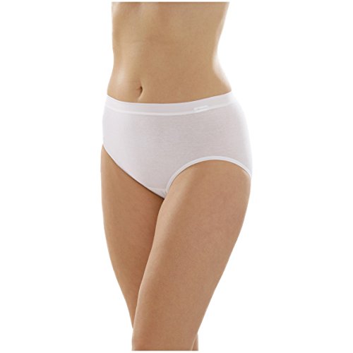 Comazo Damen platin Maxi-Slip 3er Pack Größe 46, Farbe weiß von Comazo