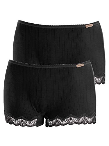 comazo Earth 2er Sparpack Damen Hipster Low Cut, Gr.36, schwarz von comazo