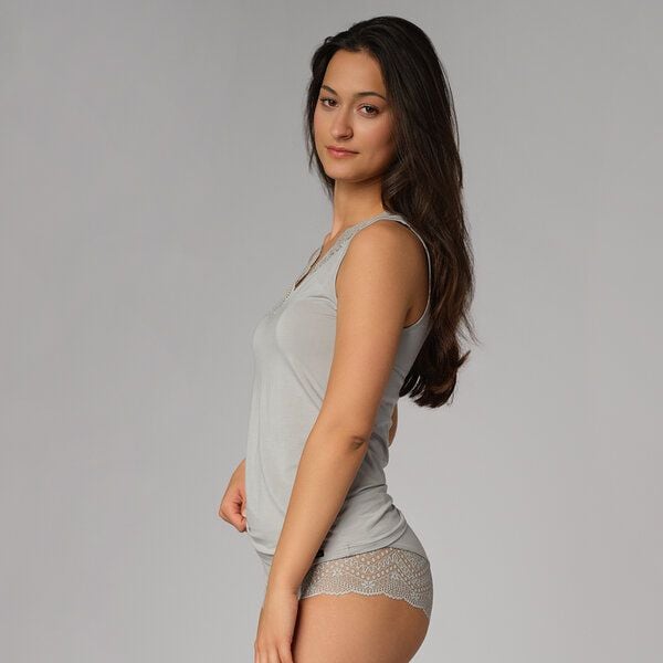 comazo Unterhemd aus Modal mit zarter Spitze von comazo