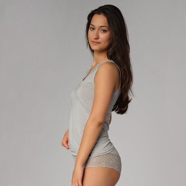 comazo Unterhemd aus Modal mit zarter Spitze von comazo