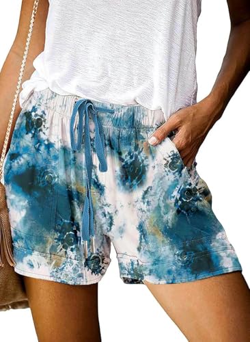 comefohome Shorts Damen Sommer High Waist Kordelzug Elastische Taille Lässig Elegant Kurze Hose Baumwolle Hosen mit Taschen Z-7 M comefohome Shorts Damen Sommer High Waist Kordelzug Elastische Taille Lässig Elegant Kurze Hose Baumwolle Hosen mit Taschen Z-7 M von comefohome