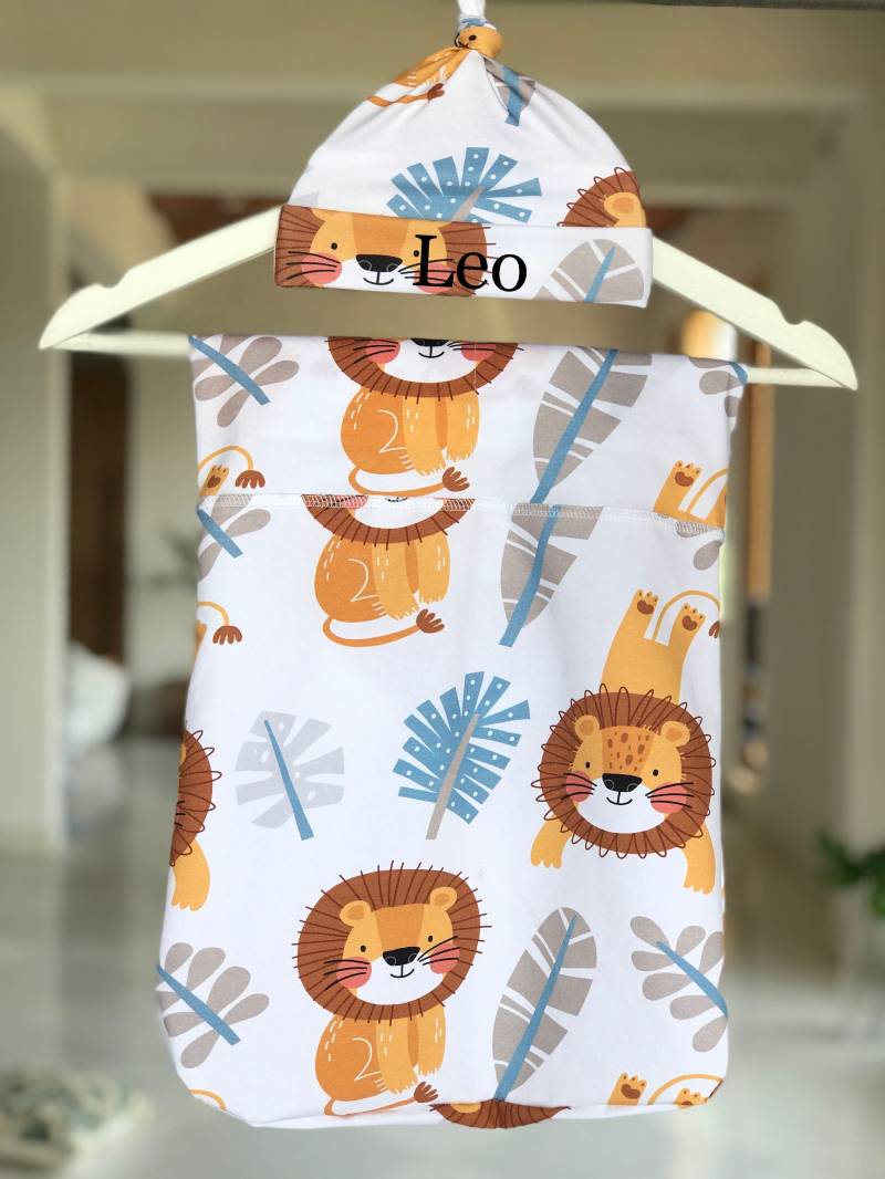 Passendes Familien Set. Robe Und Swaddle-Set. Dad-Shirt. Mama Ich. Umstandsmantel. Löwe. Dschungel von comfymommy