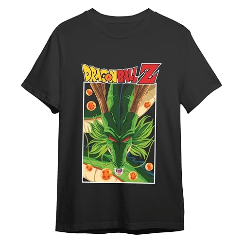Comic Studio Unisex Dragon Ball Z Offizielles Artikel | Shenron | Schwarz | XXL T-Shirt von comic studio