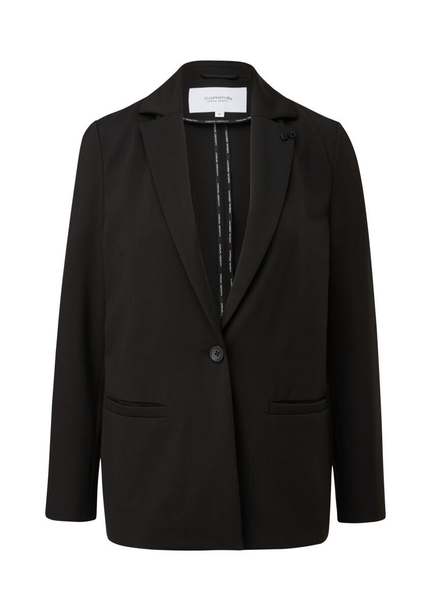 comma CI - Blazer aus Viskosemix schwarz - Gr. - 36 von comma CI