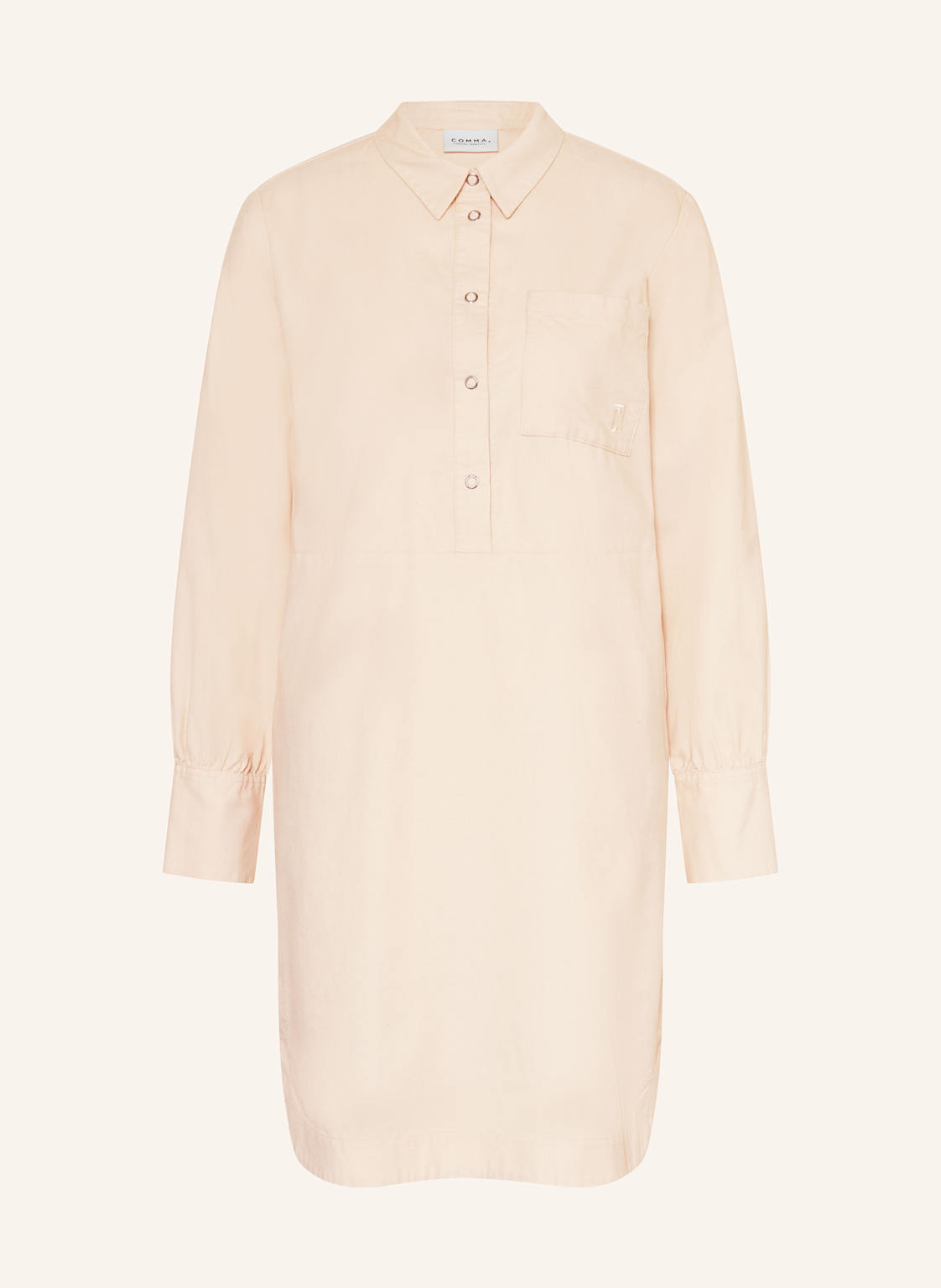 Comma Casual Identity Hemdblusenkleid Aus Cord beige von comma casual identity