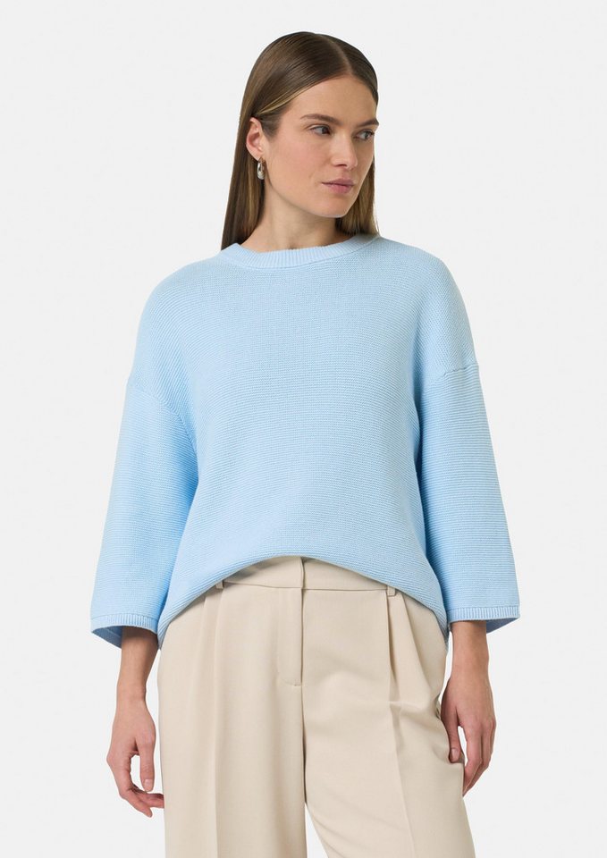 comma casual identity 3/4 Arm-Pullover Relaxed-Fit-Pullover mit 3/4-Ärmeln von comma casual identity