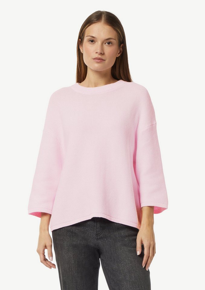 comma casual identity 3/4 Arm-Pullover Strickpullover im Relaxed Fit mit 3/4-Ärmeln Rippblende comma casual identity 3/4 Arm-Pullover Strickpullover im Relaxed Fit mit 3/4-Ärmeln Rippblende von comma casual identity