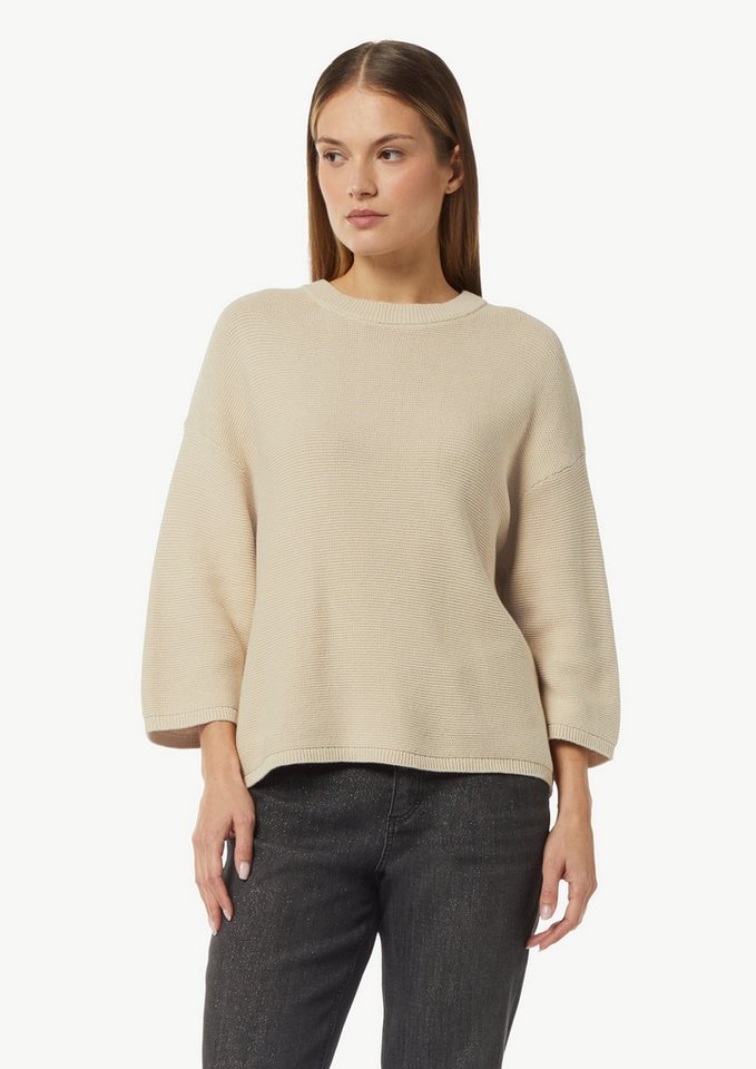 comma casual identity 3/4 Arm-Pullover Strickpullover im Relaxed Fit mit 3/4-Ärmeln Rippblende comma casual identity 3/4 Arm-Pullover Strickpullover im Relaxed Fit mit 3/4-Ärmeln Rippblende von comma casual identity