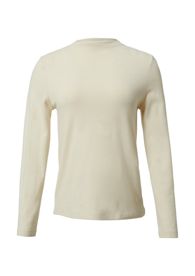 comma casual identity 3/4-Arm-Shirt Langarmshirt mit Stehkragen - Regular Fit von comma casual identity