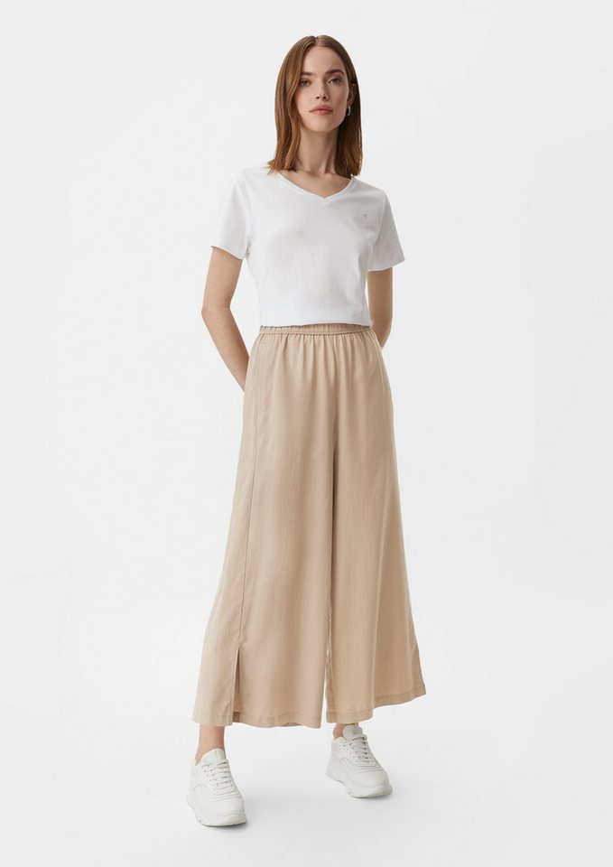 comma casual identity 7/8-Hose Relaxed: Culotte aus Lyocell Garment Dye von comma casual identity