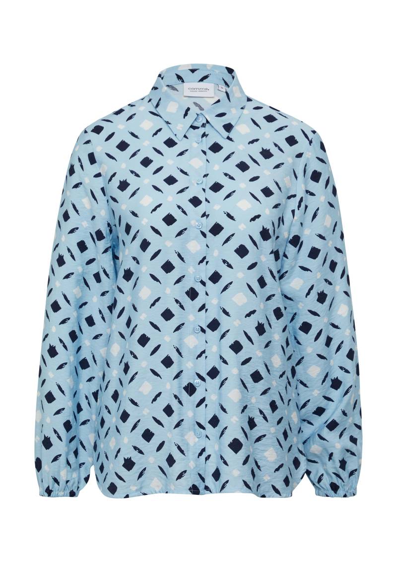comma casual identity - Bluse blau|mehrfarbig - Gr. - 34 von comma casual identity