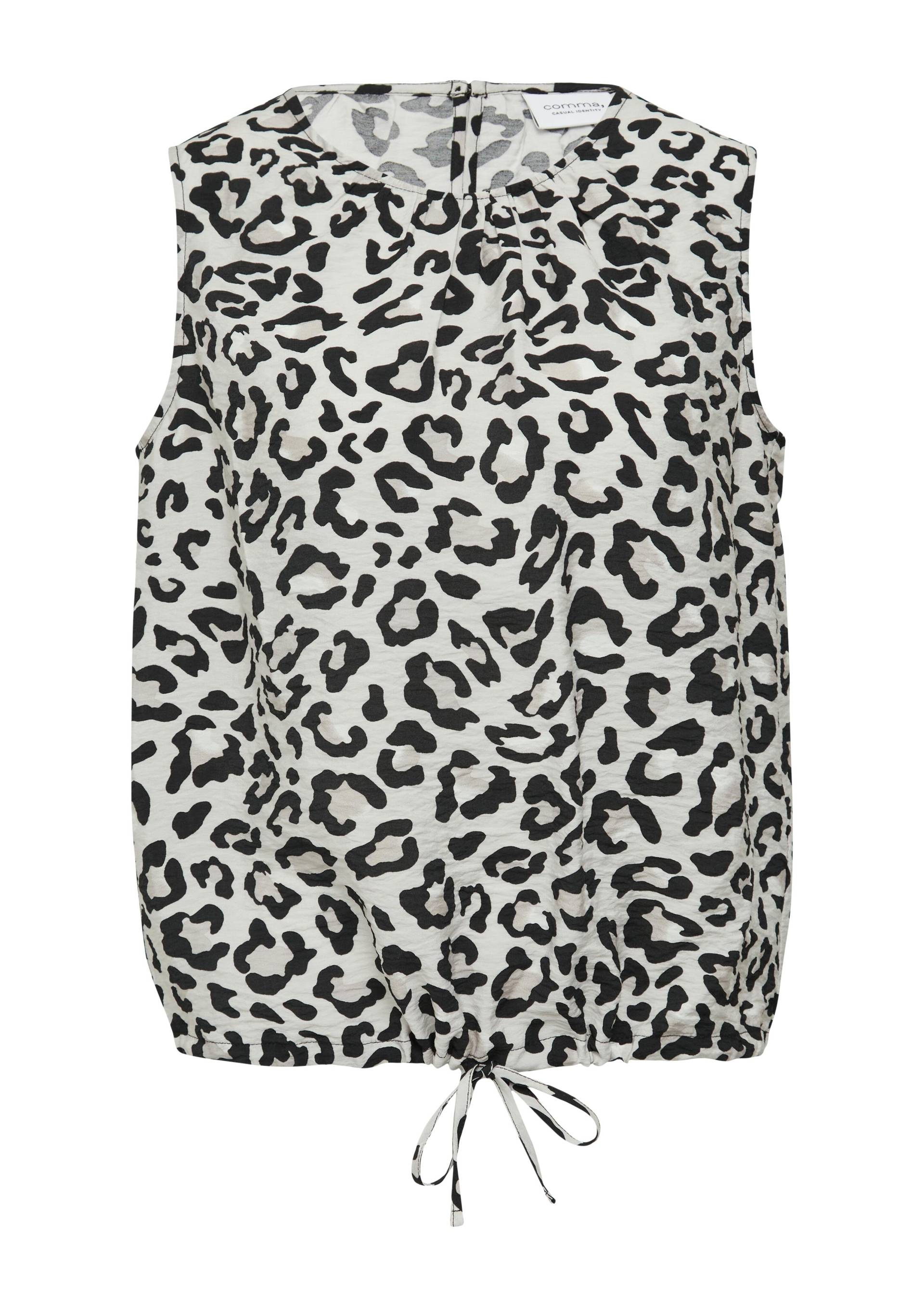 comma casual identity - Bluse grau|mehrfarbig - Gr. - 40 von comma casual identity