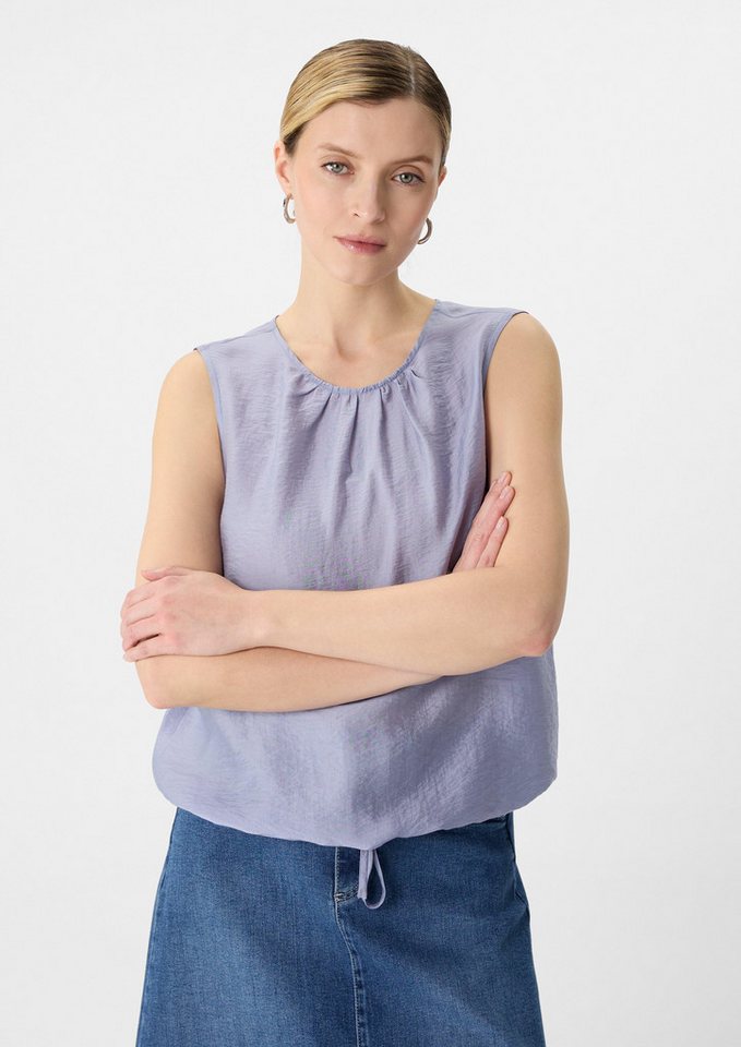 comma casual identity Blusentop Leichtes Blusentop aus Lyocellmix von comma casual identity