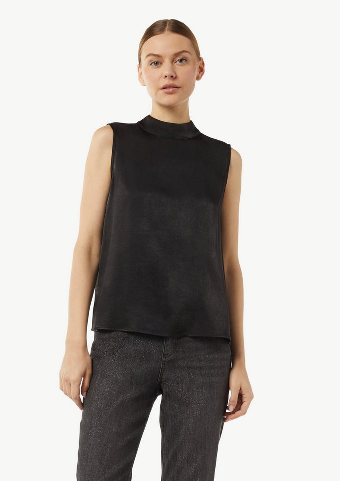 comma casual identity Blusentop Top mit Stehkragen von comma casual identity