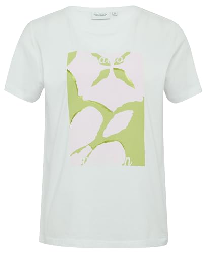 comma casual identity Damen 2163761 T-Shirt, weiß, 36 von comma casual identity