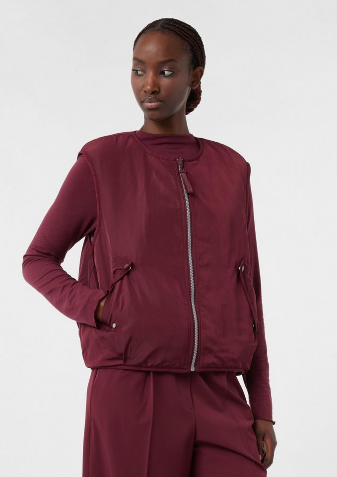 comma casual identity Funktionsweste Wendeweste mit Teddyfell von comma casual identity