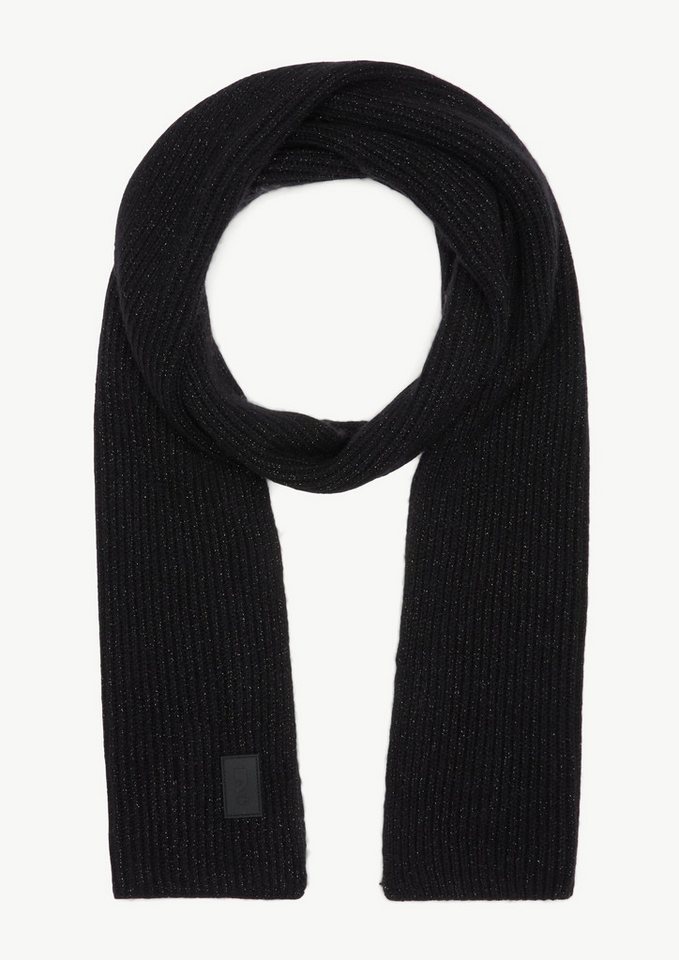comma casual identity Halstuch Weicher Strickschal mit Glitzergarn, Logo von comma casual identity