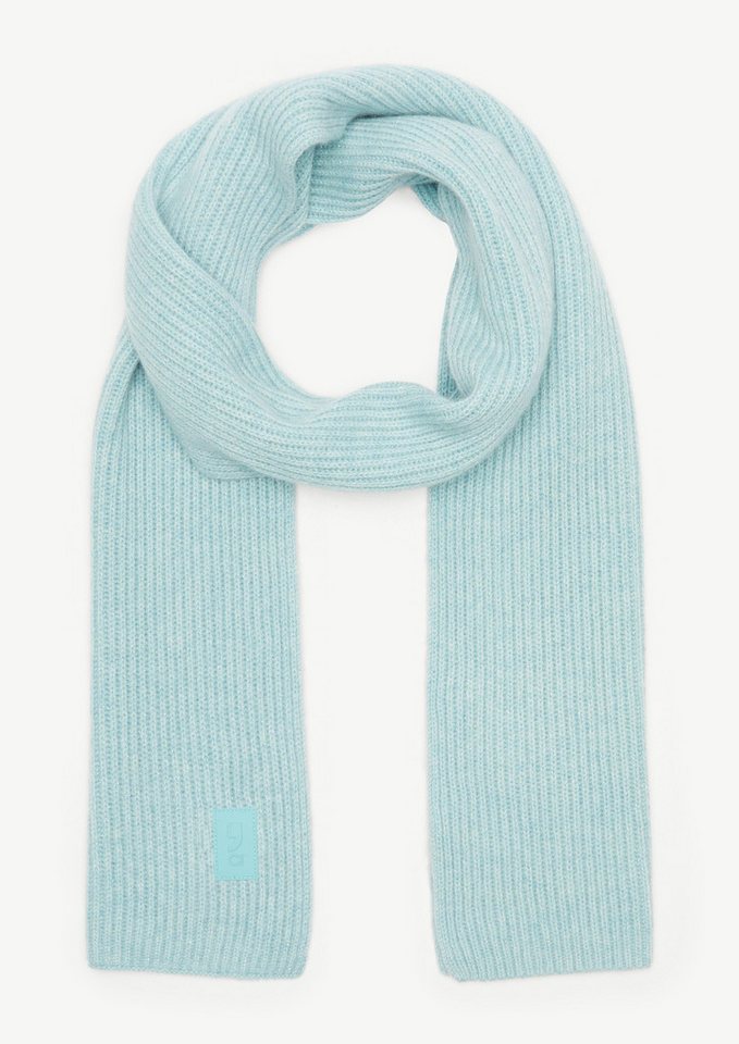 comma casual identity Halstuch Strickschal mit Glitzergarn, Label-Patch von comma casual identity