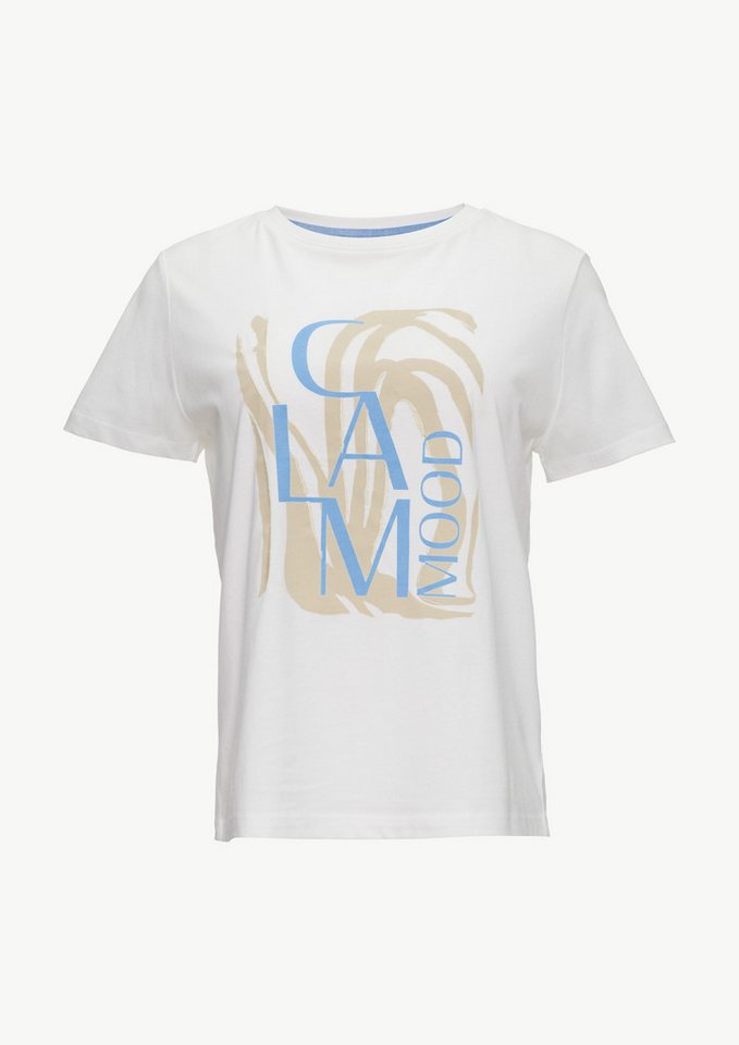 comma casual identity Kurzarmshirt Modisches T-Shirt mit Frontprint Artwork von comma casual identity