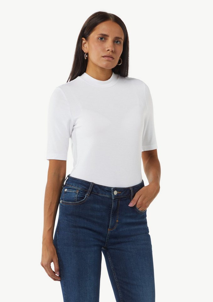 comma casual identity Kurzarmshirt Softes T-Shirt aus Modalmix Logo comma casual identity Kurzarmshirt Softes T-Shirt aus Modalmix Logo von comma casual identity