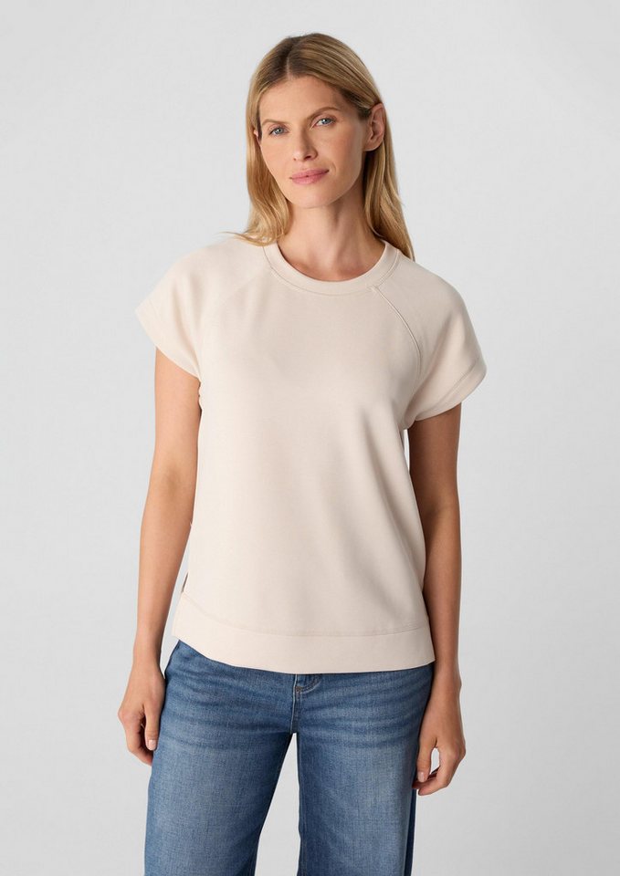 comma Sweatshirt Sweatshirt Sweatshirt mit Raglanärmeln und Seitenschlitzen von comma