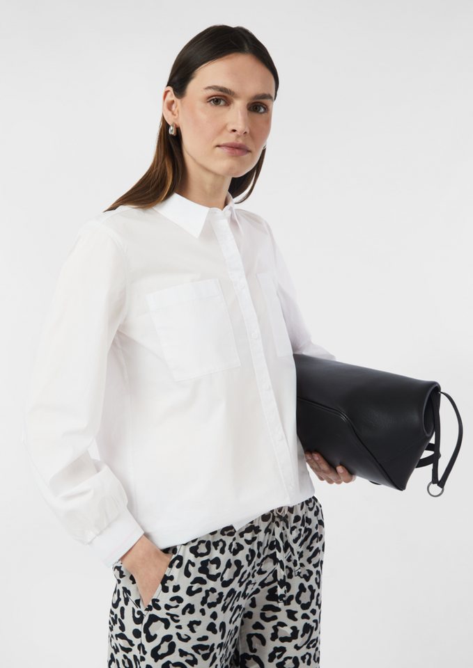comma casual identity Langarmbluse Lässige Hemdbluse mit Kontrast-Details comma casual identity Langarmbluse Lässige Hemdbluse mit Kontrast-Details von comma casual identity