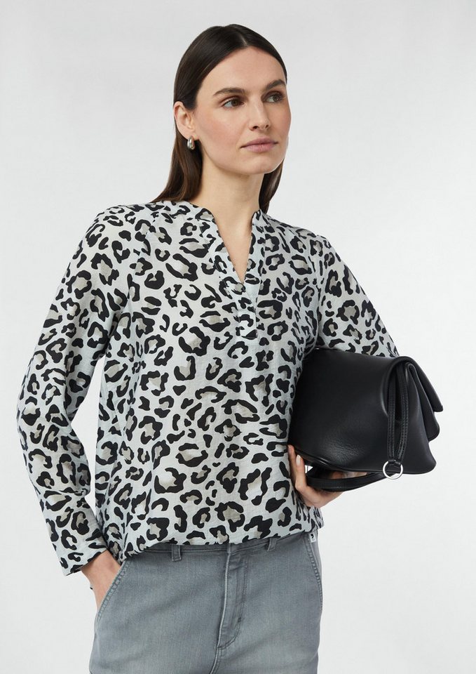 comma casual identity Langarmbluse Strukturierte Tunikabluse mit Raglan-Ärmeln von comma casual identity