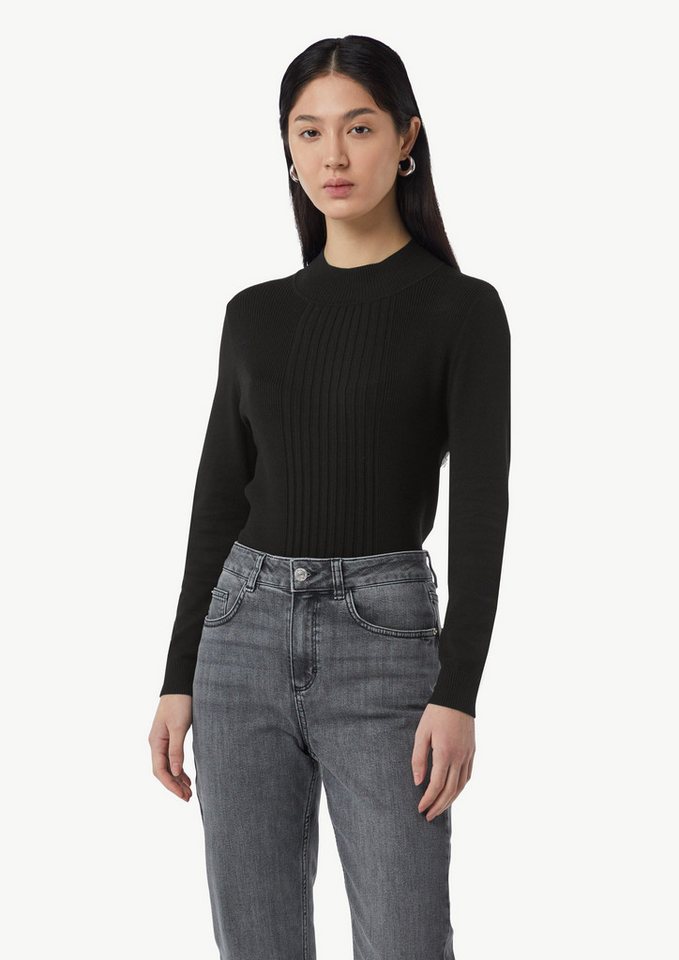 comma casual identity Langarmshirt Feinstrickpullover mit Strukturmuster von comma casual identity