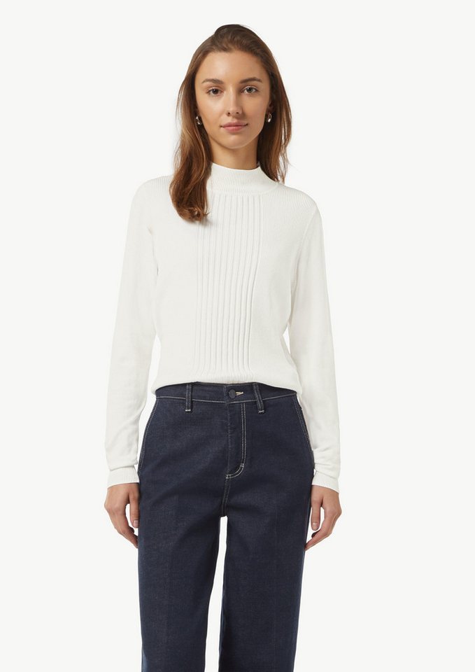 comma casual identity Langarmshirt Feinstrickpullover mit Strukturmuster von comma casual identity