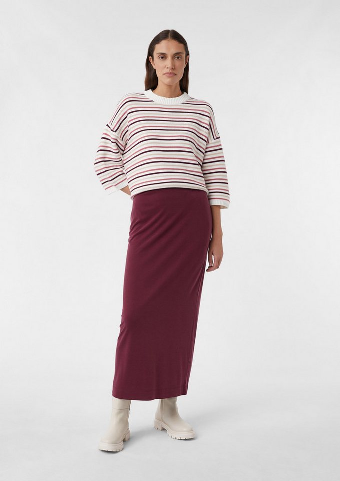 comma casual identity Maxirock Maxirock aus Jersey mit Schlitz von comma casual identity