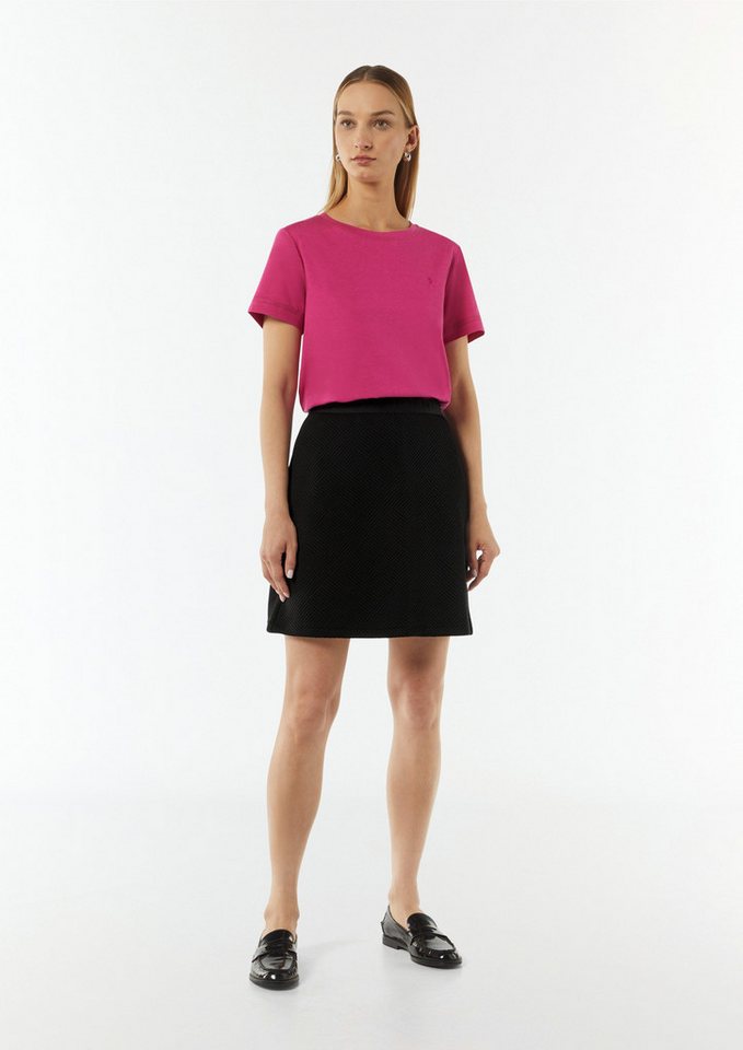 comma casual identity Minirock Strukturierter Sweat-Rock Gummizug von comma casual identity