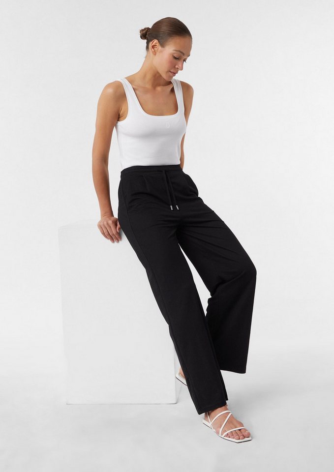 comma Chinos Hose Hose aus Viskosemix mit Wide Leg von comma