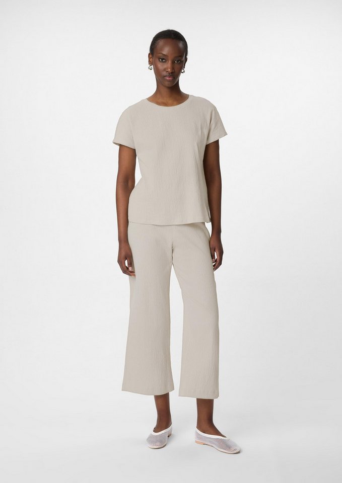 comma casual identity Stoffhose Strukturierte Wide-Leg-Hose im Loose Fit von comma casual identity