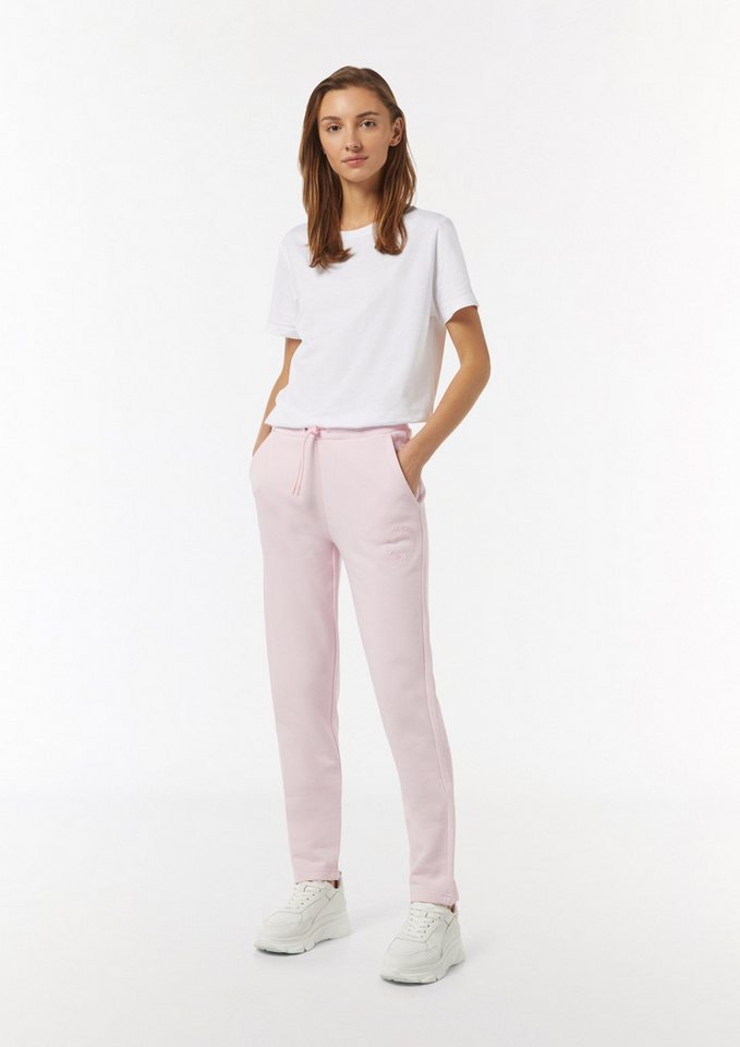 comma casual identity Stoffhose Sweat-Hose mit Stickerei Stickerei von comma casual identity