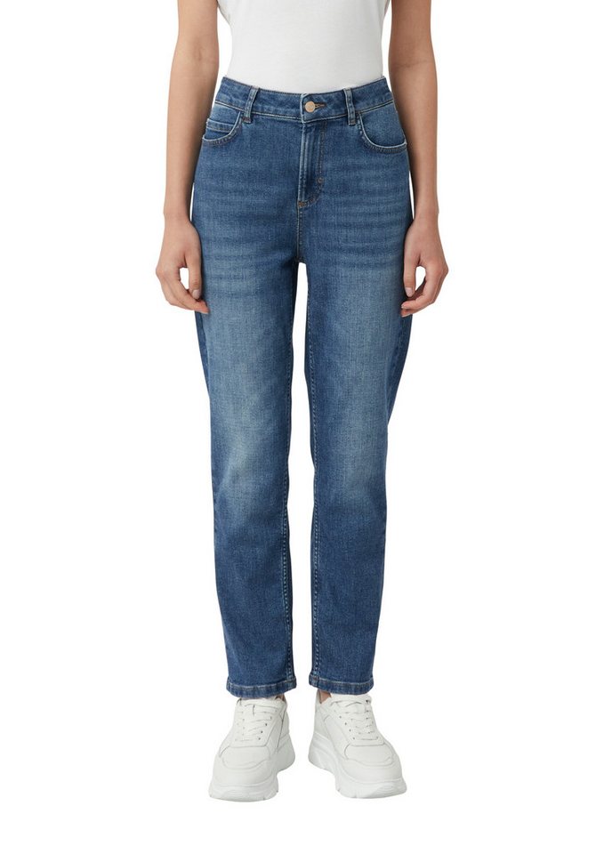 comma casual identity Straight-Jeans mit hohem Bund von comma casual identity