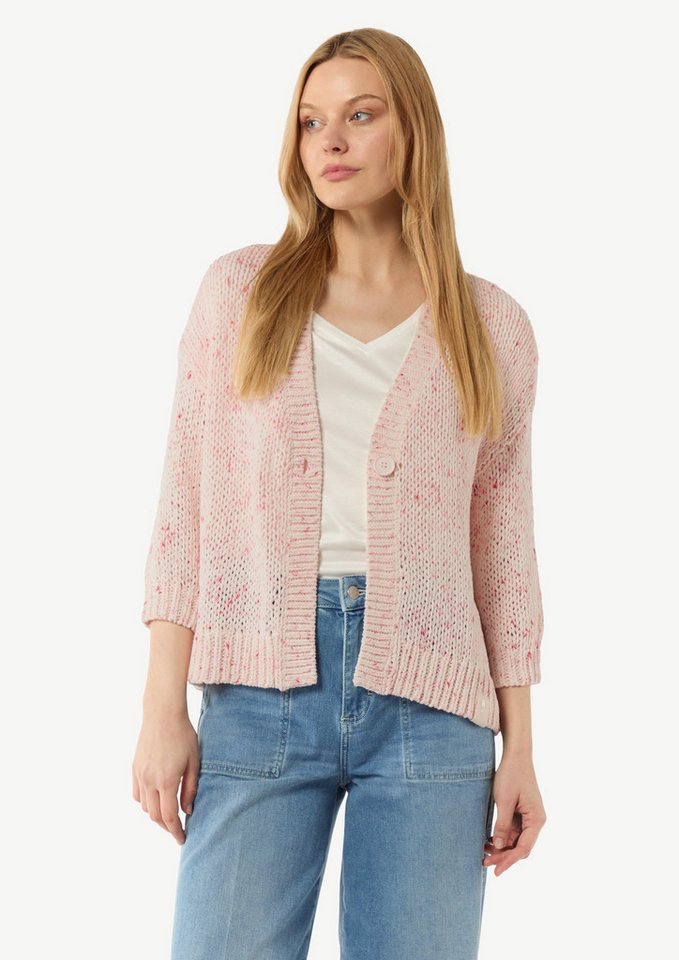 comma casual identity Strickjacke Strickjacke im Loose-Fit Rippblende von comma casual identity