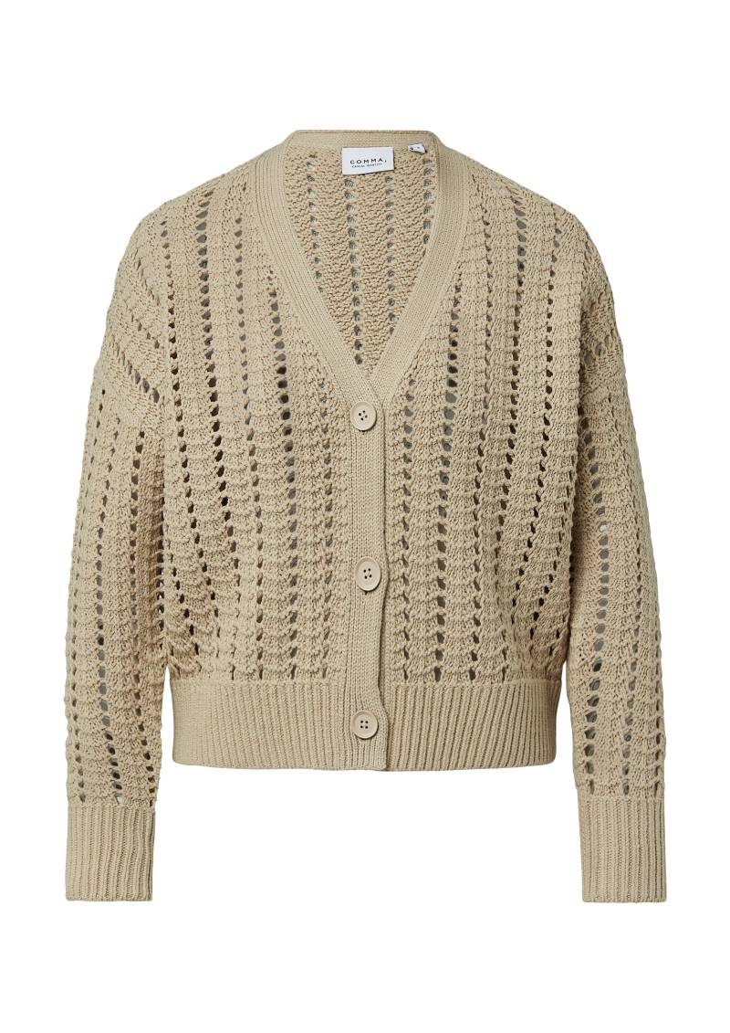 comma casual identity - Strickjacke beige - Gr. - L von comma casual identity
