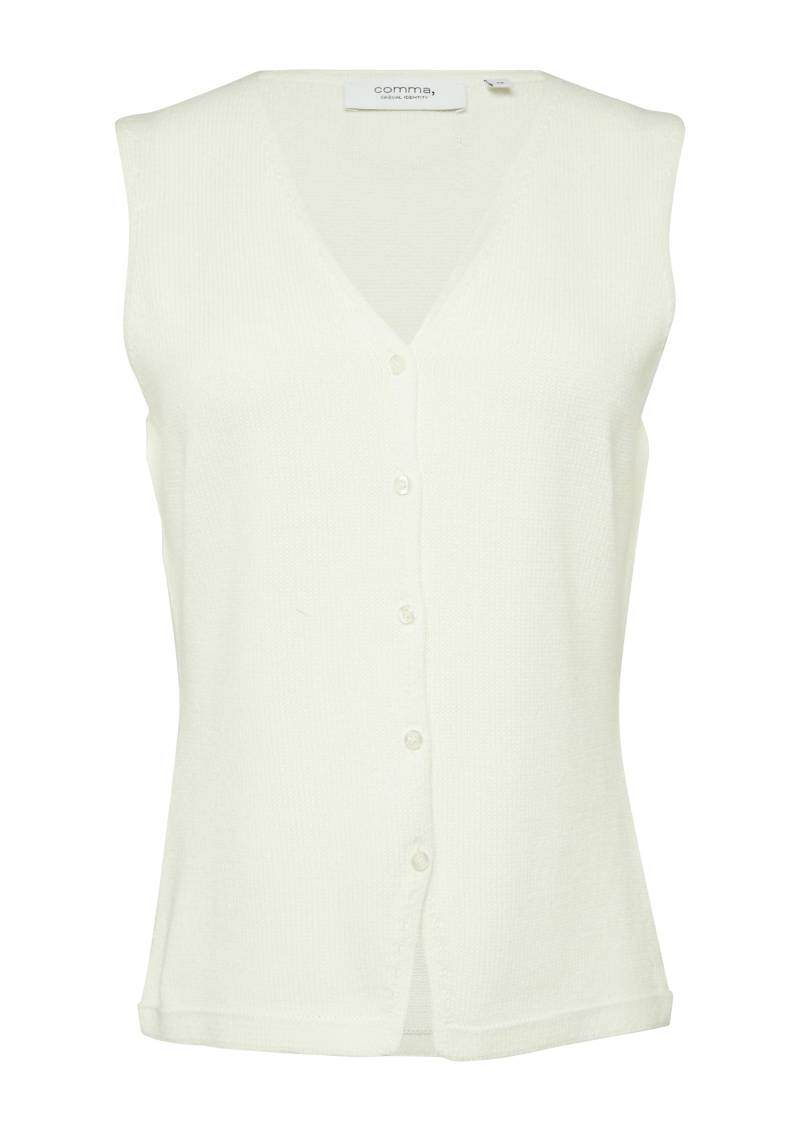 comma casual identity - Strickjacke weiß - Gr. - 36 von comma casual identity