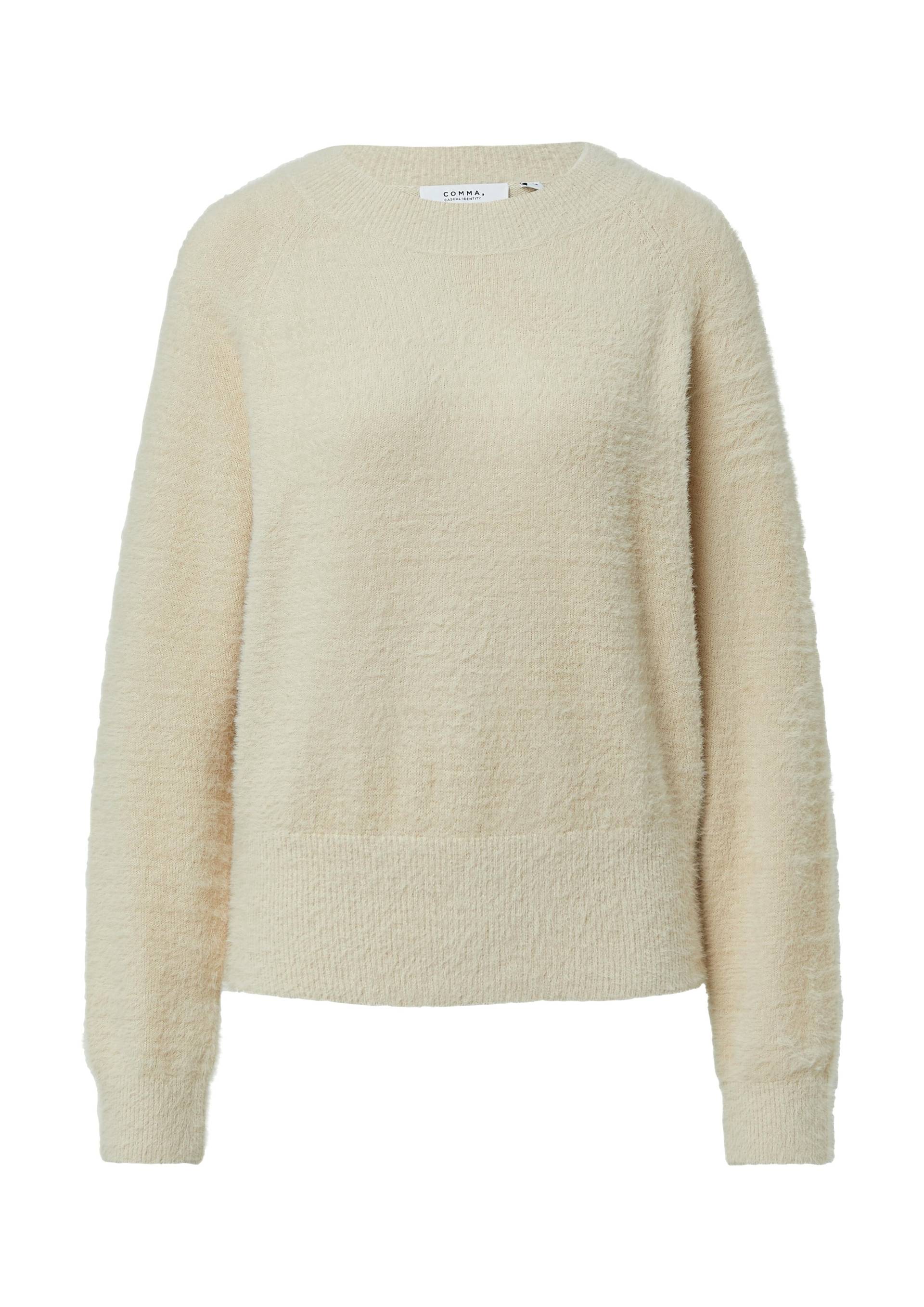 comma casual identity - Strickpullover beige - Gr. - 36 von comma casual identity
