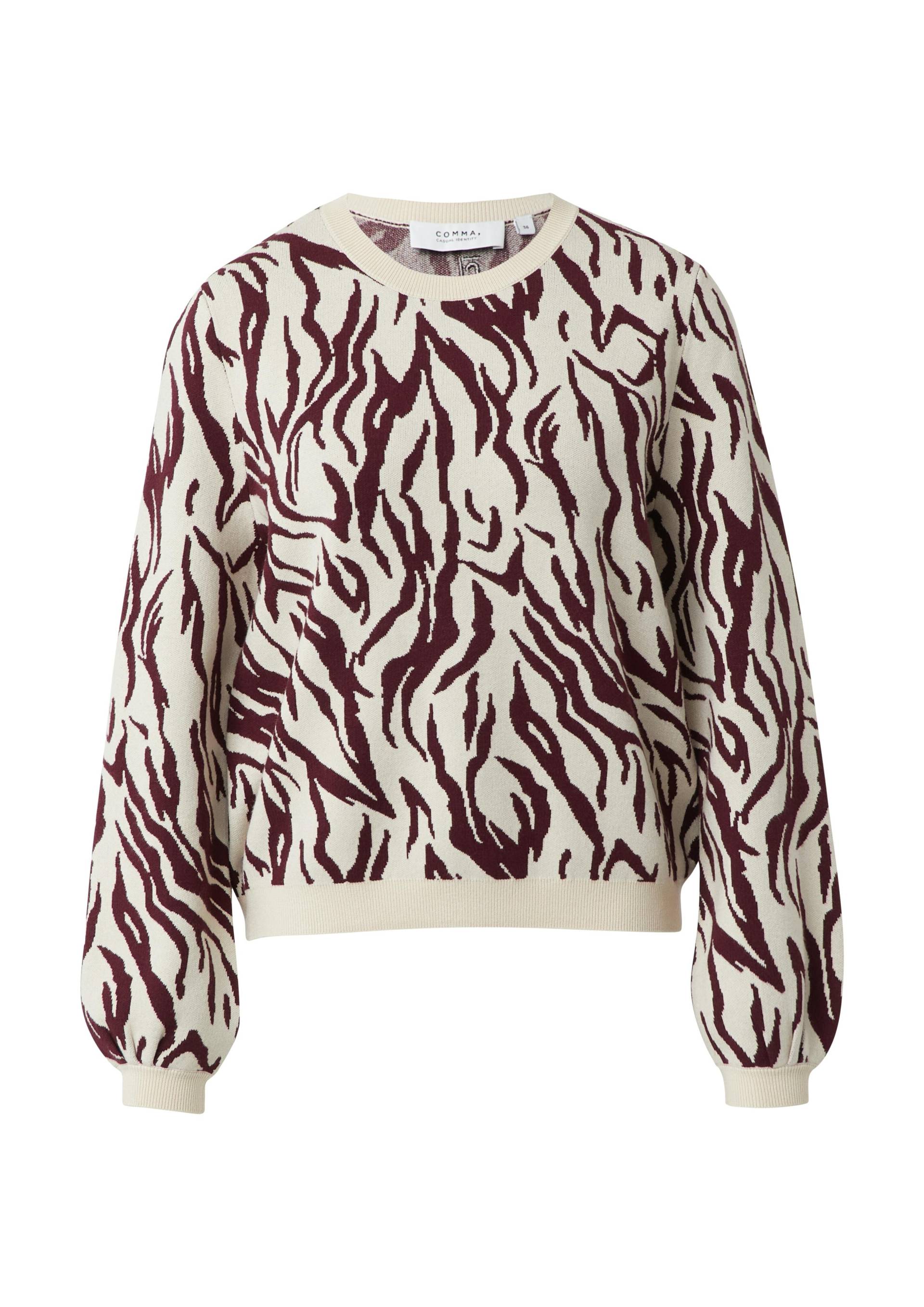 comma casual identity - Strickpullover beige - Gr. - 38 von comma casual identity