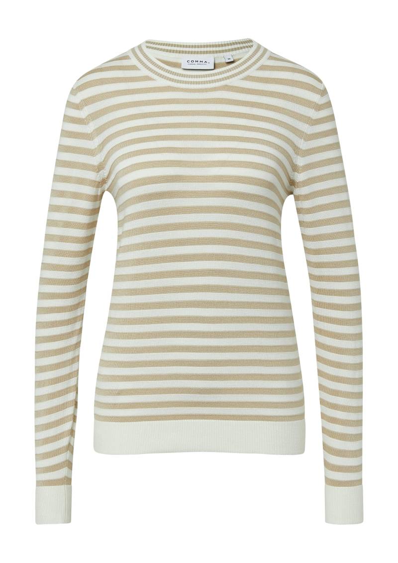 comma casual identity - Strickpullover beige - Gr. - 44 von comma casual identity