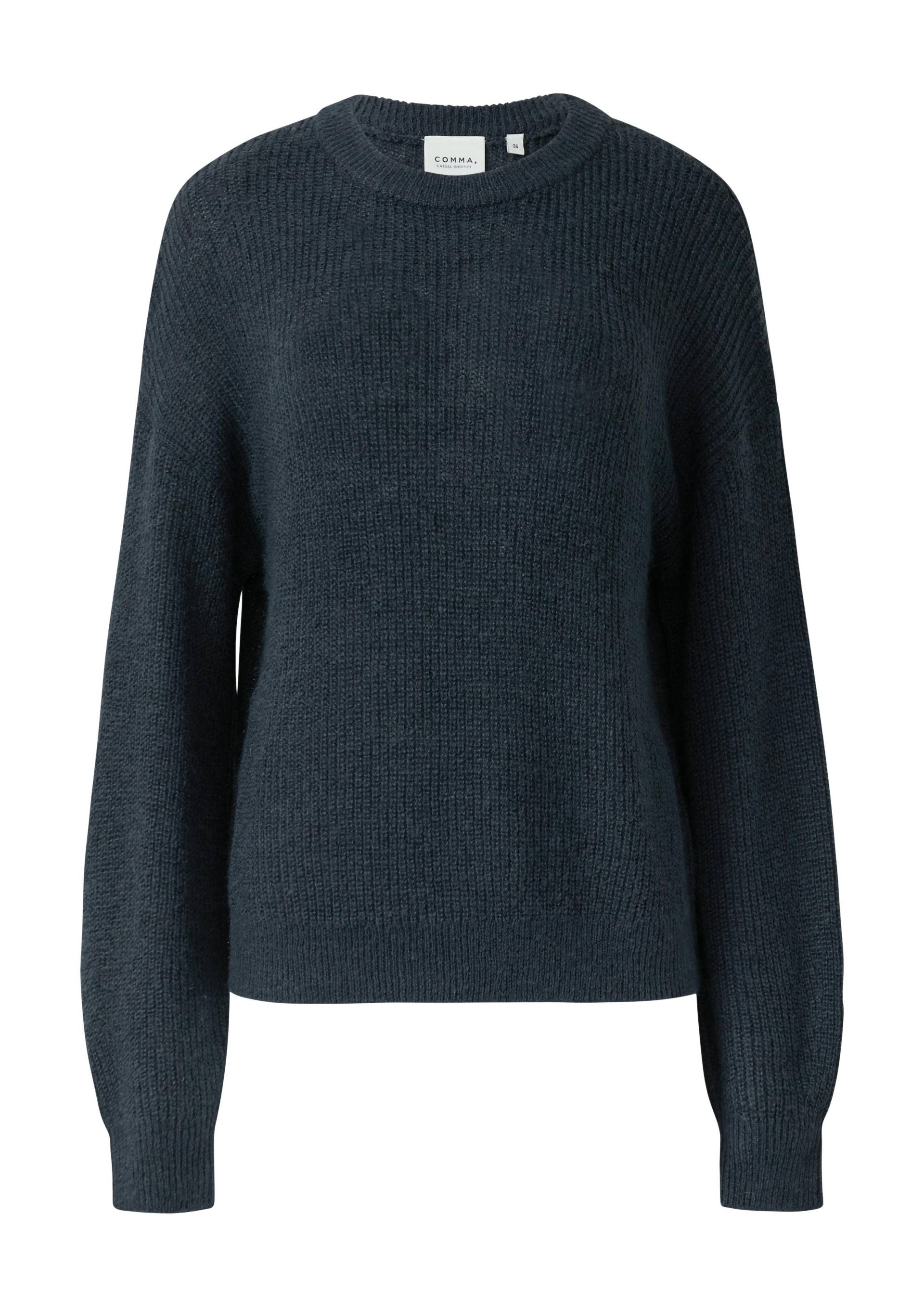 comma casual identity - Strickpullover blau - Gr. - 44 von comma casual identity