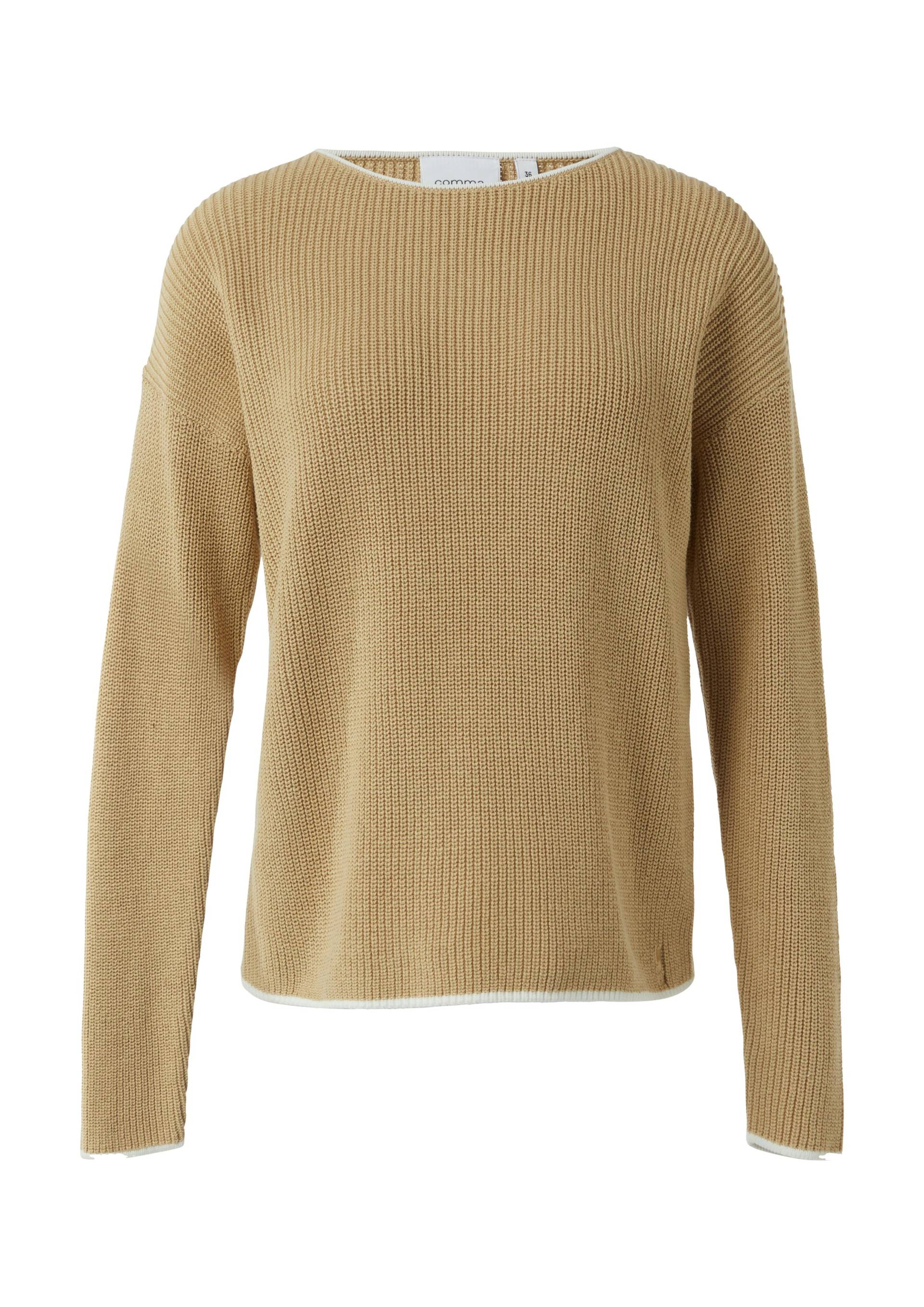 comma casual identity - Strickpullover braun - Gr. - 42 von comma casual identity