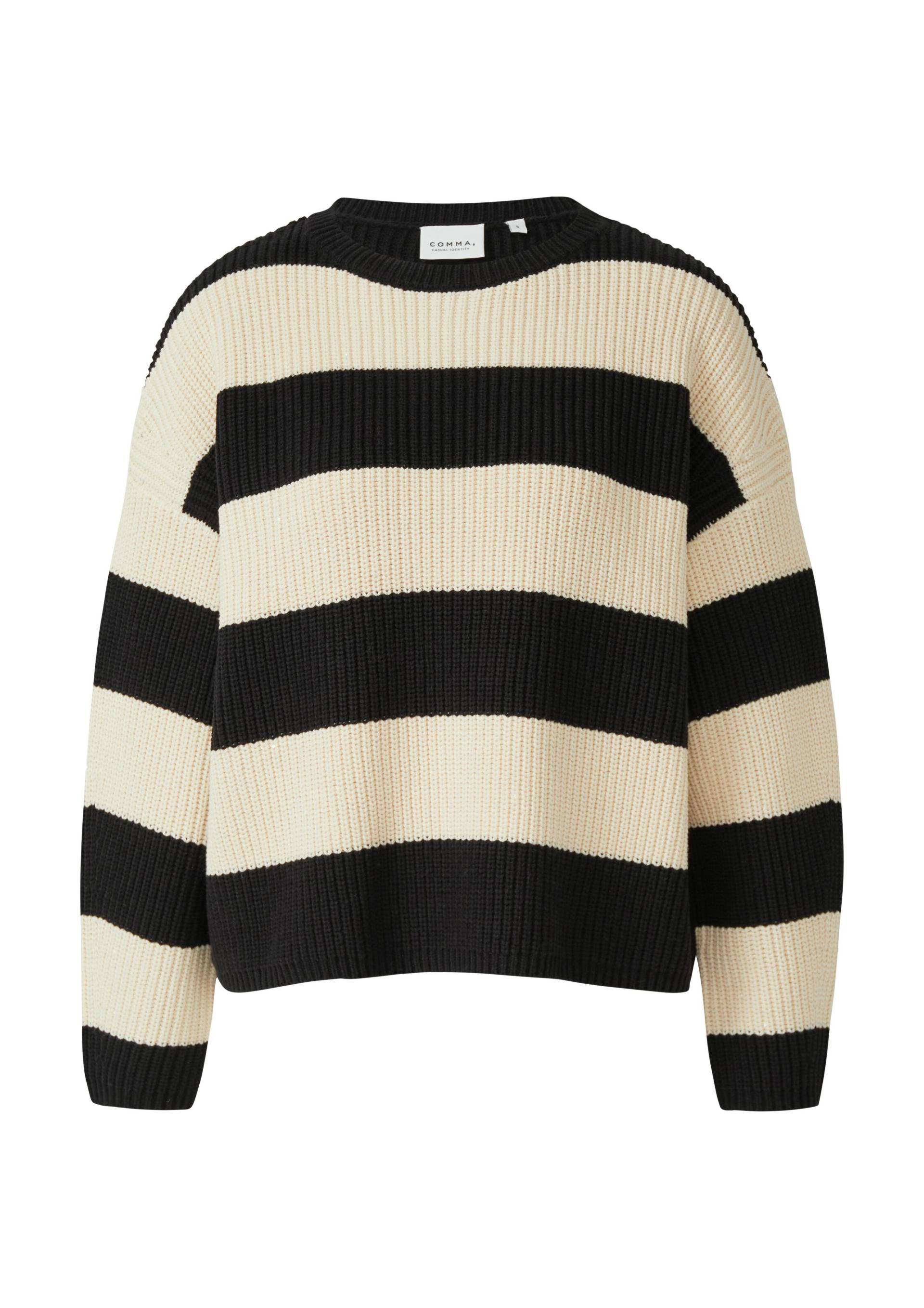 comma casual identity - Strickpullover schwarz - Gr. - M von comma casual identity