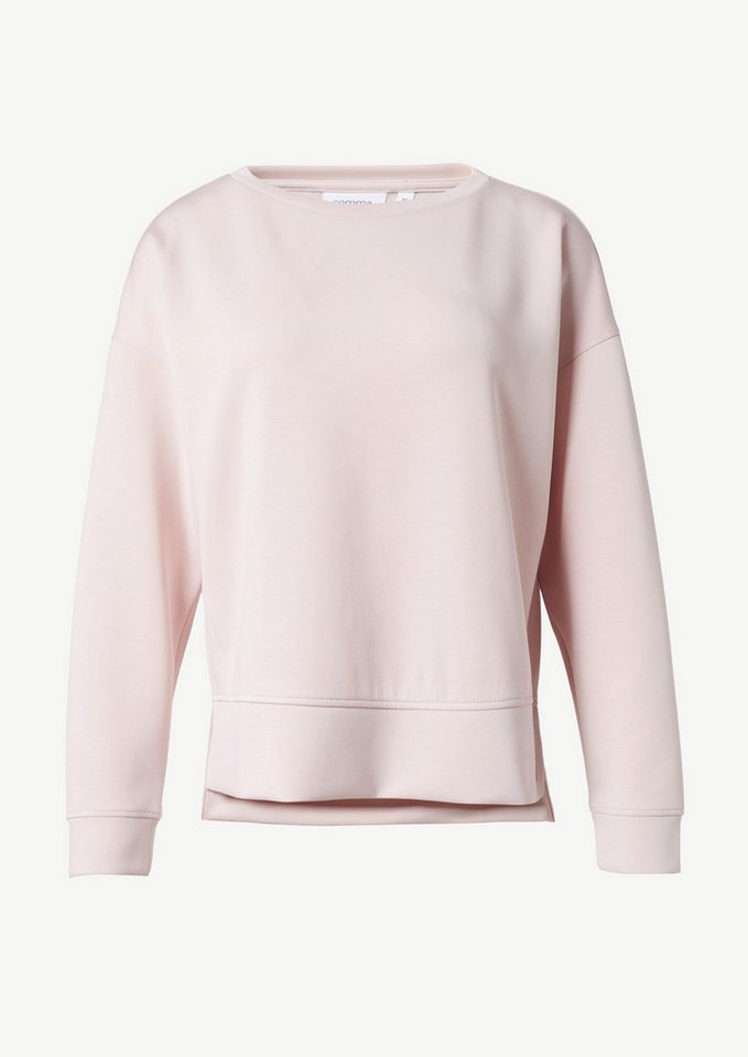 comma casual identity Sweatshirt Langarmshirt aus Modalmix Logo von comma casual identity